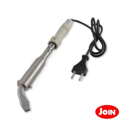 Soldador elétrico com cabo e ficha preta e logótipo JOIN vermelho