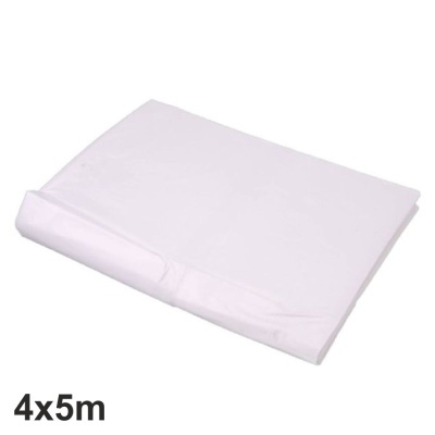 Lona branca 4x5m dobrada