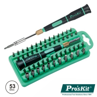 Conjunto de chaves de precisão Pro'sKit com 53 bits em estojo verde