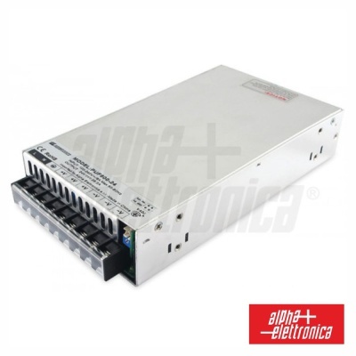 Fonte de alimentação metálica com terminais de parafuso e selo alpha elettronica