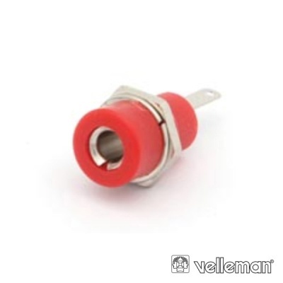 Conector RCA vermelho Velleman