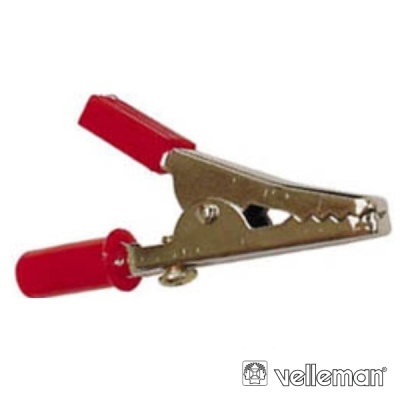 Alicate pinça metálico com detalhes vermelhos