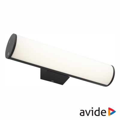 Candeeiro de parede moderno preto com difusor branco opaco