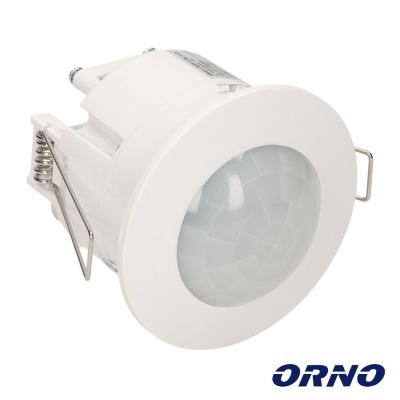 Sensor de movimento embutido branco