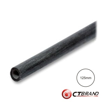 Tubo preto cilíndrico de 125 mm com marca CTBRAND