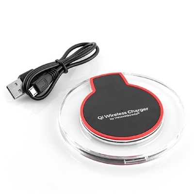 Carregador sem fios QI Wireless Charger com cabo USB