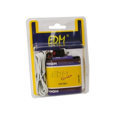 pilha ERM 4,5V com cabo branco em embalagem