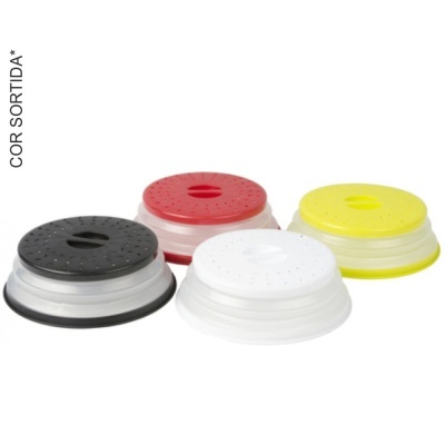 Tampas de plástico coloridas com furos para recipientes