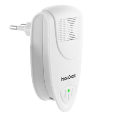 Dispositivo electrónico branco InnovaGoods com ficha de tomada