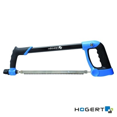 Arco de serra Högert preto e azul com lâmina metálica