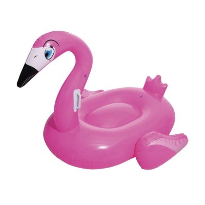flutuador insuflável cor-de-rosa em forma de flamingo