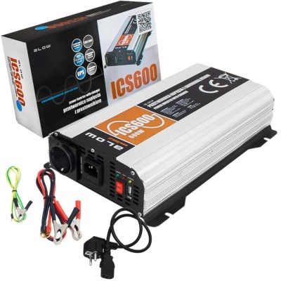 Fonte de alimentação inversor ICS600 com cabos e embalagem