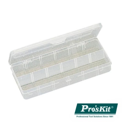 Estojo organizador transparente com compartimentos