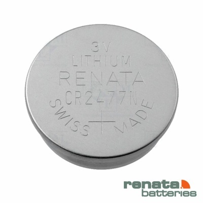 Pilha de bateria botão prata RENATA CR2477N 3V