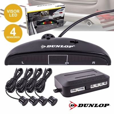 Sistema de sensores de estacionamento Dunlop com visor LED e quatro sensores.
