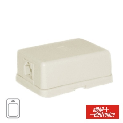 Caixa de superfície plástica branca para eletrônica com entrada lateral