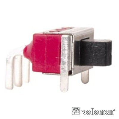 Interruptor deslizante Velleman vermelho e preto