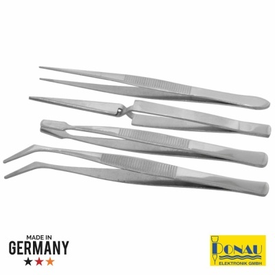 Conjunto de quatro pinças metálicas variadas