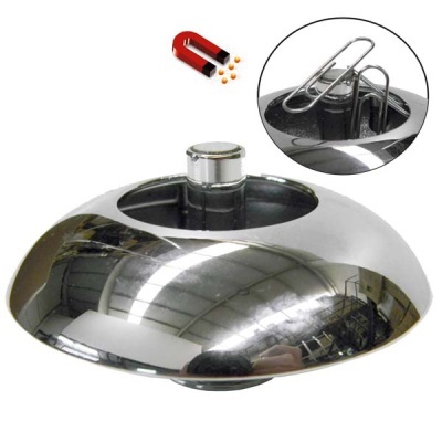 Separador magnético de clipes de papel metálico prateado