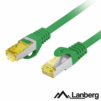 Cabo de rede Ethernet verde Lanberg com conectores RJ45