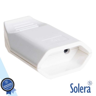 Adaptador elétrico branco Solera com selo de qualidade