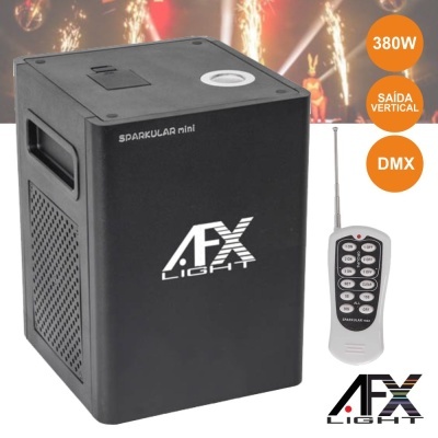 Módulo de máquina de faíscas preto com comando remoto da AFX Light