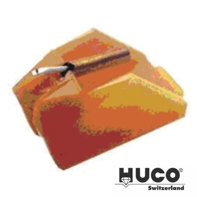 Agulha de vitrola HUCO na base amarela