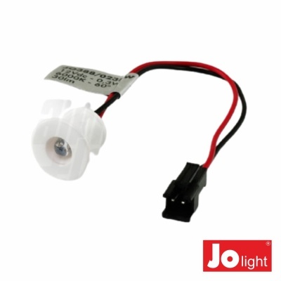 Conector elétrico com fios e etiqueta, marca Jo light