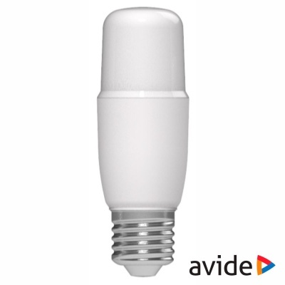 Lâmpada LED compacta branca com base de rosca metálica prateada