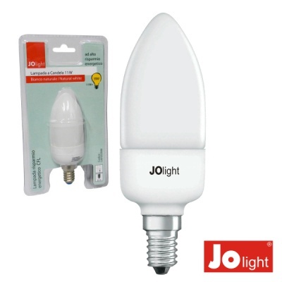 Lâmpada LED em forma de vela branca natural JOlight com embalagem