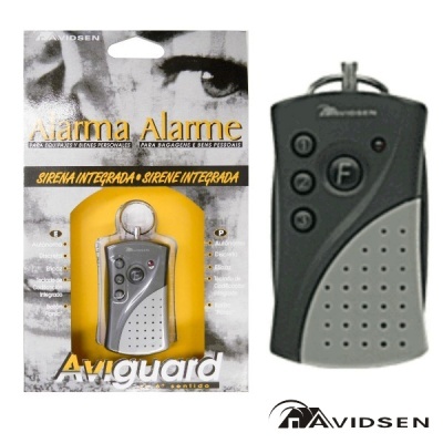 alarme pessoal Avidsen Aviguard cinzento e preto com embalagem