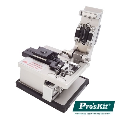 Máquina de corte de fibra óptica Pro'sKit prateada com base preta