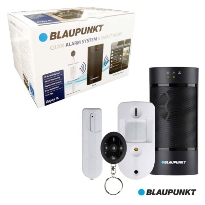 Sistema de alarme BLAUPUNKT Q3200 com dispositivos eletrónicos e caixa