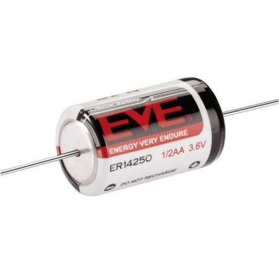 Pilha cilíndrica EVE ER14250 1/2AA 3.6V com terminais de metal