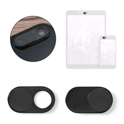 Tampão deslizante preto para câmara de dispositivos móveis