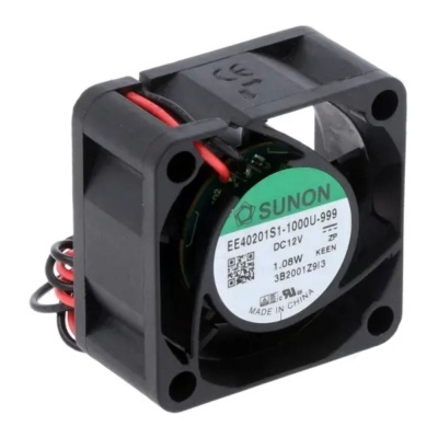 Ventoinha eletrónica de arrefecimento preta e verde SUNON DC 12V