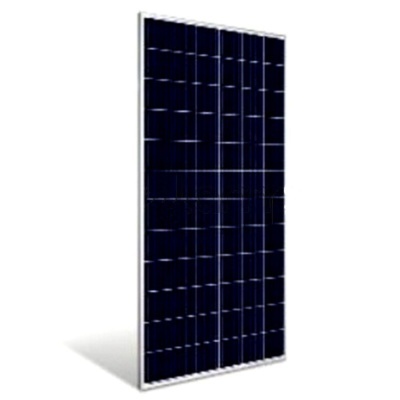Painel solar azul escuro com moldura metálica prateada