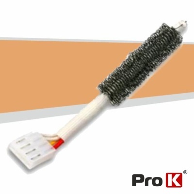 Resistência elétrica com espiral metálica e cabo isolado