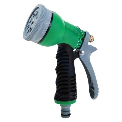 Pulverizador para jardim verde e cinzento com pega preta