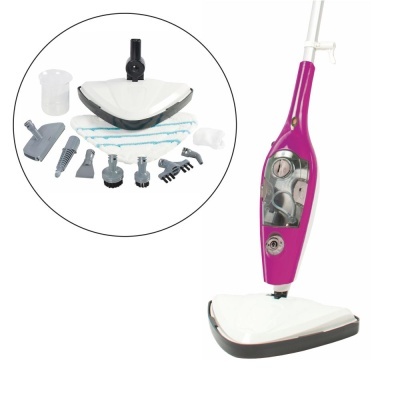 Aspirador a vapor com acessórios de limpeza