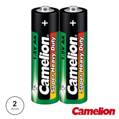 Duas pilhas Camelion AA Super Heavy Duty 1,5V