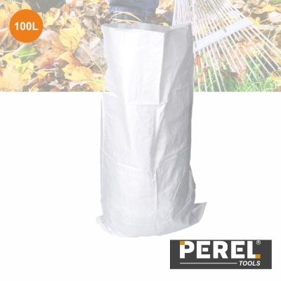 Saco branco para folhas de 100 litros da marca PEREL TOOLS