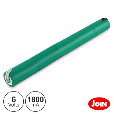 Bateria recarregável verde 6 Volts 1800 mA com logotipo JOIN