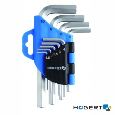 Conjunto de chaves Allen com suporte azul e preto da marca HÖGERT.