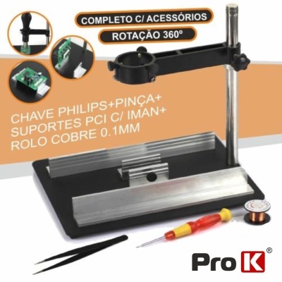 Suporte montagem placas PCI ProK com acessórios