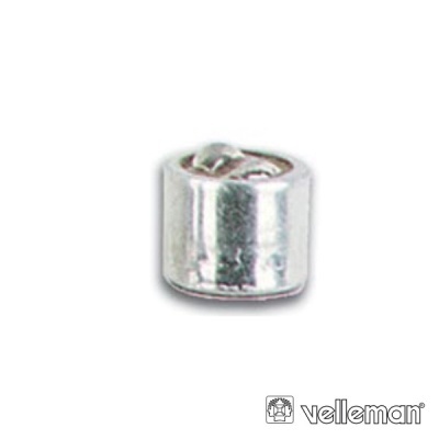 Microfone electrónico metálico prateado Velleman