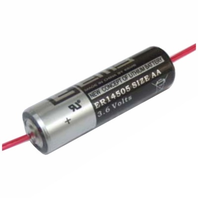 Pilha recarregável de lítio cylindrical ER14505 AA 3.6 Volts com fios vermelhos