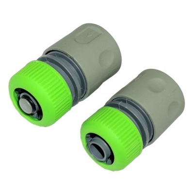 peças de ligação para mangueira de jardim cinzentas com anel verde