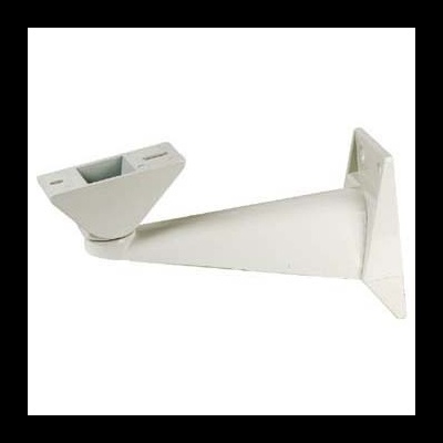 Suporte de parede metálico branco com base triangular