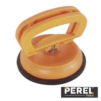 Ventosa de sucção com pega laranja e base preta de borracha Perel Tools